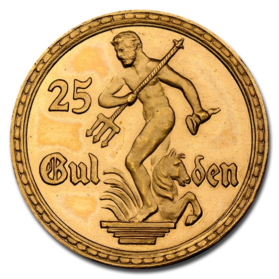 1923 Danzig Gold 25 Gulden PF-67 CAM NGC 1923 Danzig Gold 25 Gulden PF-67 CAM NGC